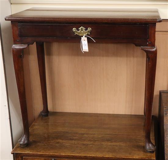 A Georgian side table W.76cm